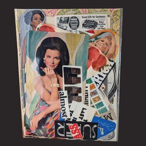 50 Large Vintage Magazine Fussy Cuts Retro Collage Pack in 9.5" x 12"
